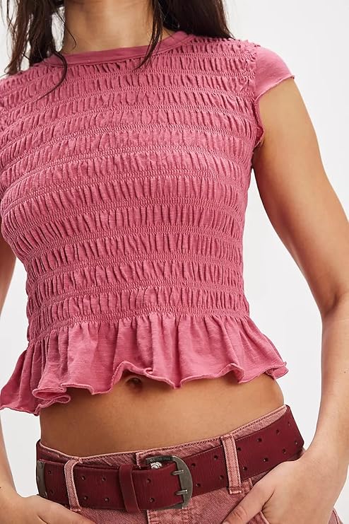 Men ClothiWomens Summer Top Cap Sleeve Smocked Shirts Ruffle Hem Going Out Tops Shirred Tank Crop Tee Y2K Outfitsng Fashion Button Sweater Loose Casual Merino Wool Cardigan