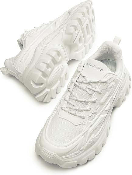 DREAM PAIRS Women Chunky Fashion Sneakers Platform Bold Lace-Up Comfortable Sneakers.