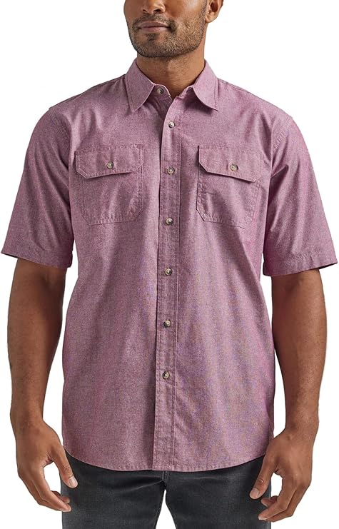 Wrangler Authentics Men's Short Sleeve Classic Woven Shirt