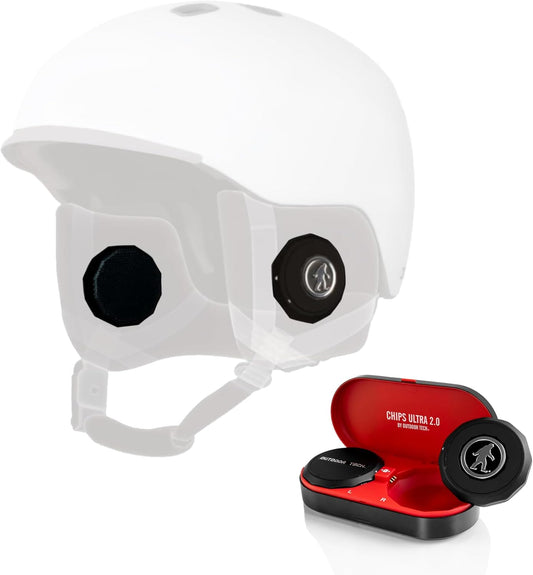Outdoor Tech - Chips Ultra 2.0 Headphones - True-Wireless Bluetooth Helmet Speakers for Skiing Snowboarding Biking and Power Sports