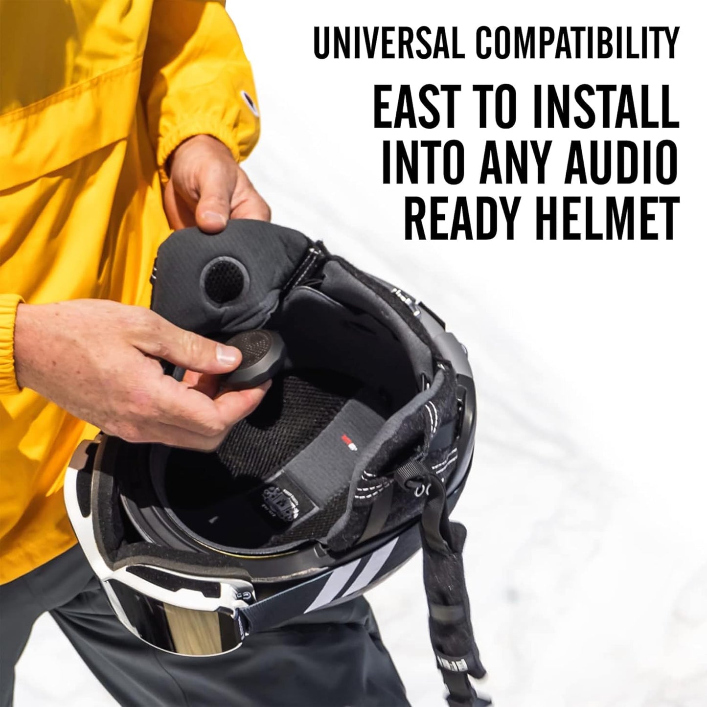 Outdoor Tech - Chips Ultra 2.0 Headphones - True-Wireless Bluetooth Helmet Speakers for Skiing Snowboarding Biking and Power Sports