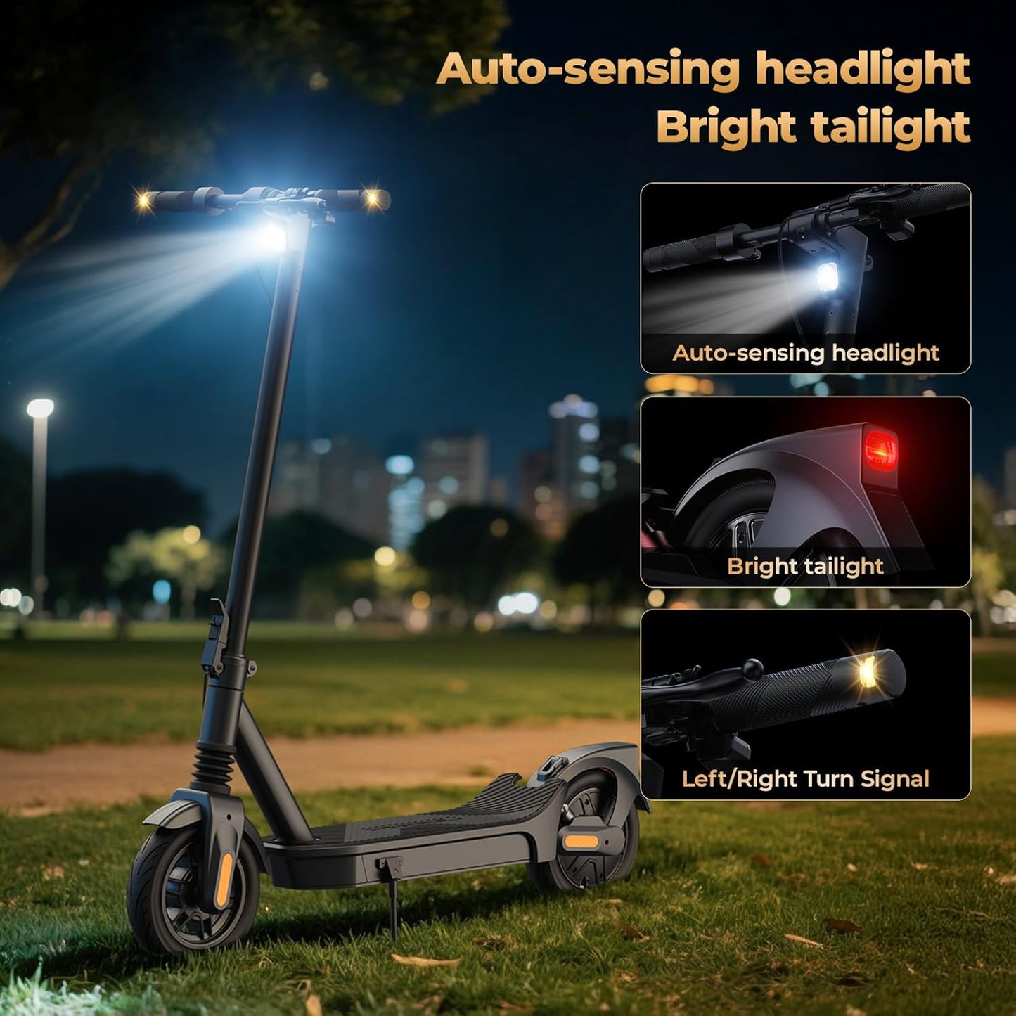 Electric Scooter for Adults 750W /1000W, 20MPH, 32/40 Miles Adult Electric Scooters with Long Range, 10" Tire Motorized Scooters, Foldable E-Scooter Commuter with App, Dual Suspension