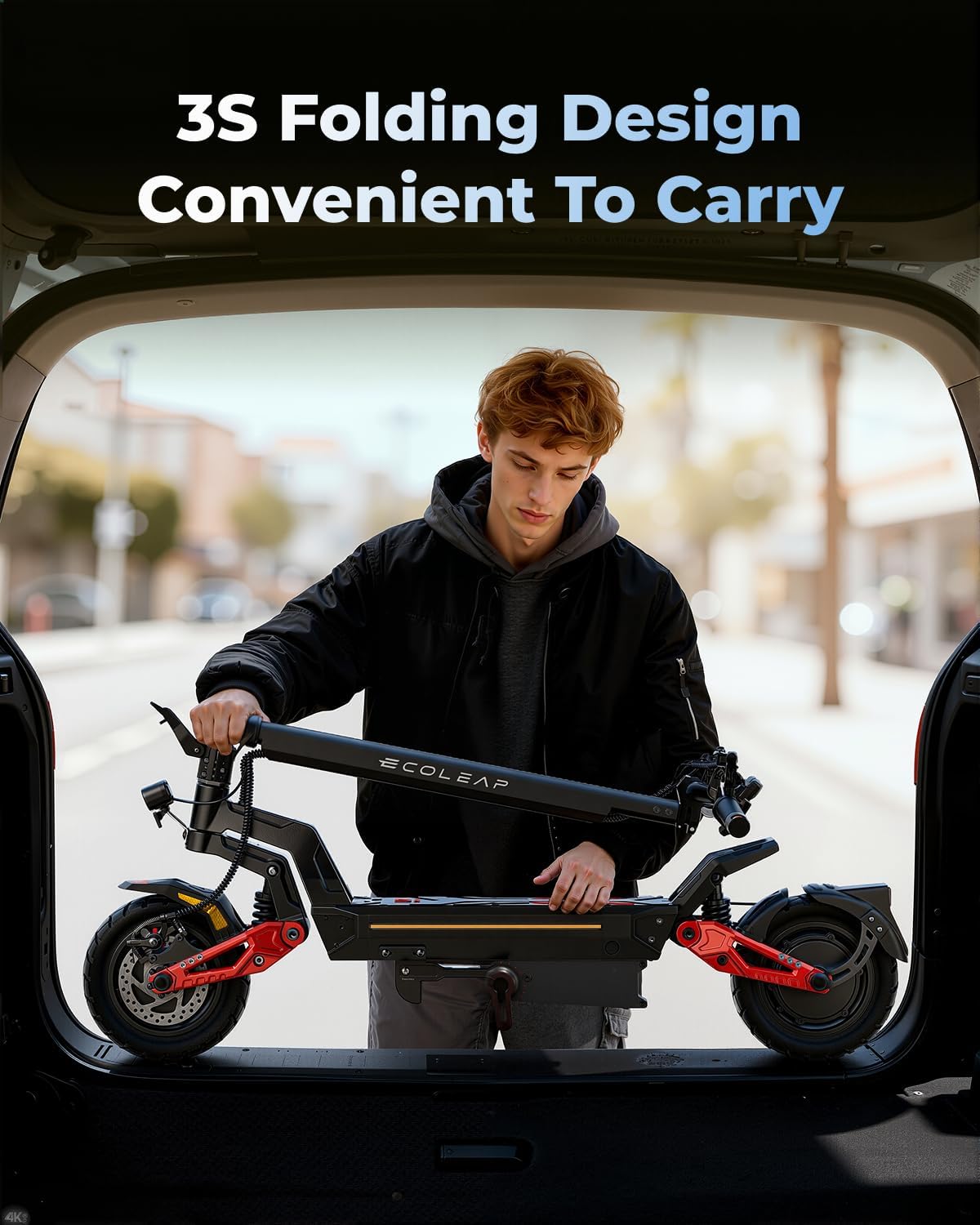 Electric Scooter for Adults, 28/43.5 MPH, 50/75 Mile Range, 1500W/4000W Peak Motor, Dual Hydraulic Suspension, 4G Smart, UL2272/2271 Certified